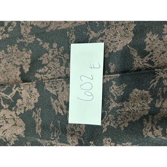 Susan Graver Style Floral Long Sleeve Button Front Shacket Black Brown Sz Large - Picture 8 of 9